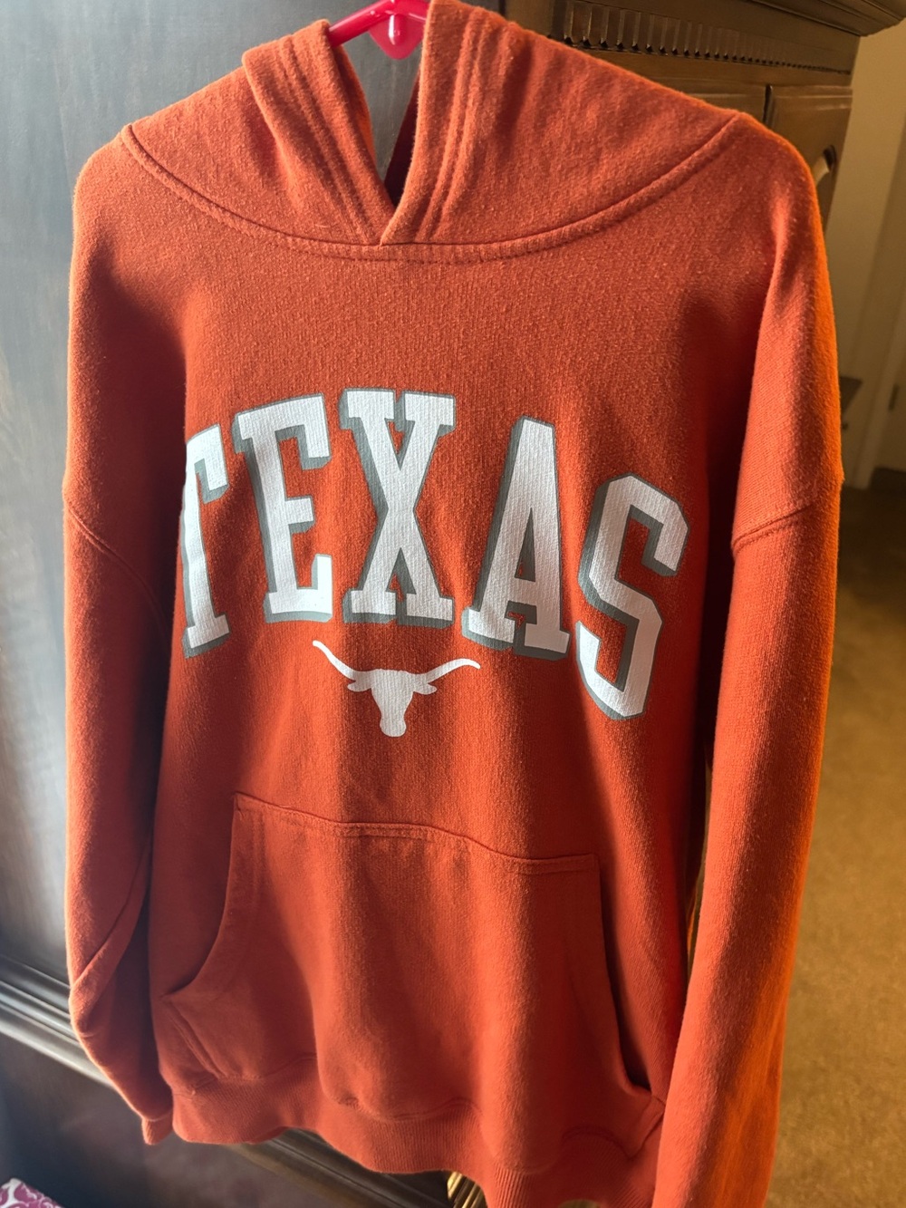 Youth UT Austin Texas Orange Hoodie with Longhorn Logo